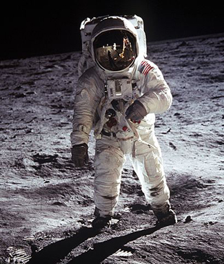 Apollo suit.  NASA photo, Public Domain