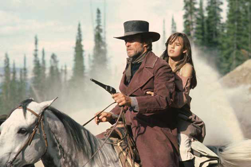 Clint Eastwood and Sidney Penny in Pale Rider, 1985, my favorite "Heroic Outsider" western