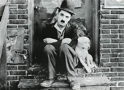 charlie chaplin and dog