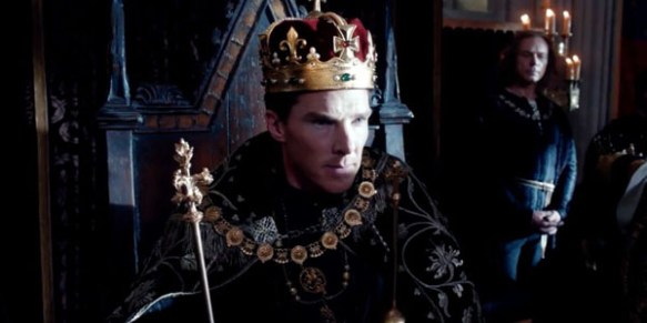 Benedict Cumberbatch as Richard III in PBS series, "The Hollow Crown."